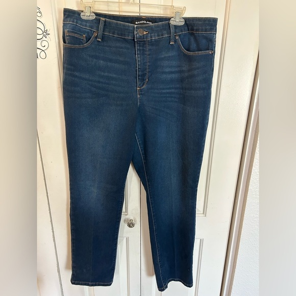 Bandolino Amy Blue Denim Jeans Size 16 - Picture 1 of 12